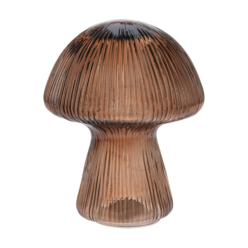 Διακοσμητικό Φωτιστικό LED Με Μπαταρία (Φ16.5x20.5) K-M Mushroom Dark Coffee ADG000020