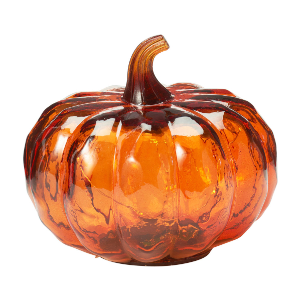 Διακοσμητικό Φωτιστικό LED Με Μπαταρία (Φ15x13) K-M Pumpkin Orange ADG000250