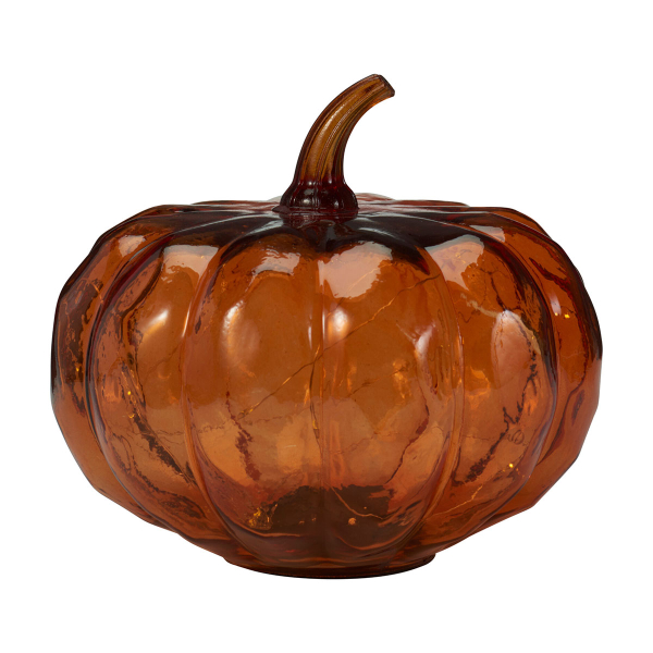 Διακοσμητικό Φωτιστικό LED Με Μπαταρία (Φ20x17) K-M Pumpkin Orange ADG000260