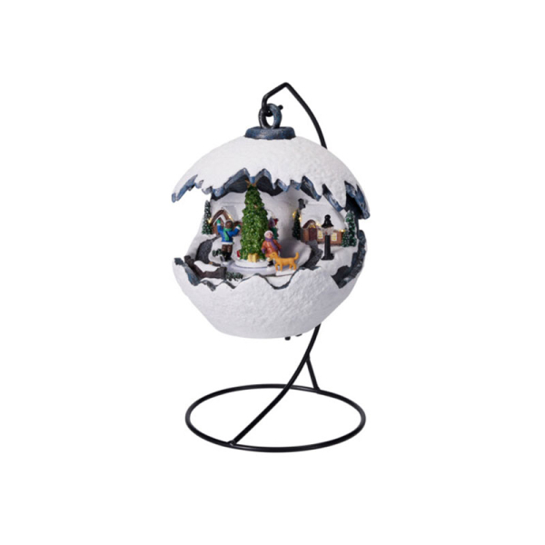 Χριστουγεννιάτικο Χωριό Με Led & Κίνηση (Φ20x23.5) K-M Xmas Tree ABG162250