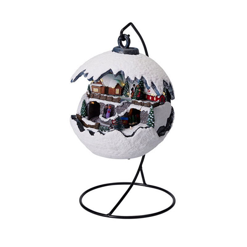 Χριστουγεννιάτικο Χωριό Με Led & Κίνηση (Φ20x23.5) K-M Xmas Train ABG162250