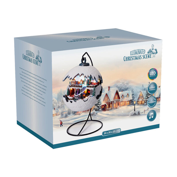 Χριστουγεννιάτικο Χωριό Με Led & Κίνηση (Φ20x23.5) K-M Xmas Train ABG162250