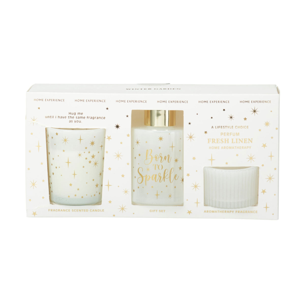 Χριστουγεννιάτικο Σετ Αρωματικών Χώρου 3τμχ K-M Born To Sparkle ACC702320