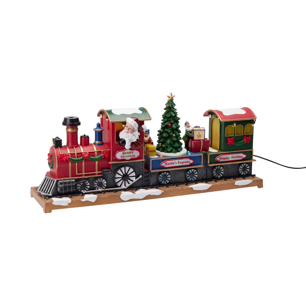 Χριστουγεννιάτικο Τρενάκι Με Led & Κίνηση (38x10.1x16.1) K-M Tree AJG000020