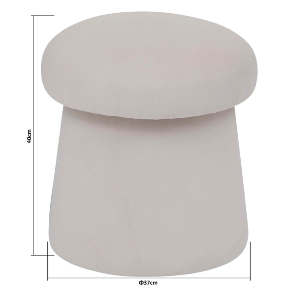 Σκαμπό (Φ37x40) A-S Noa Ivoire 202219A