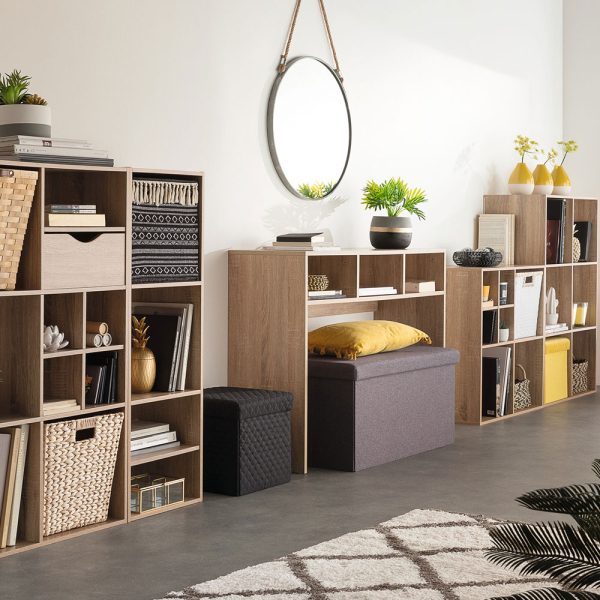 Σκαμπό Με Αποθηκευτικό Χώρο (31x31x31) F-V Folding Stool Black 167846B