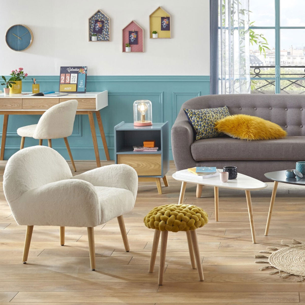 Σκαμπό (Φ39x42.5) A-S Cosy Moutarde 157198C