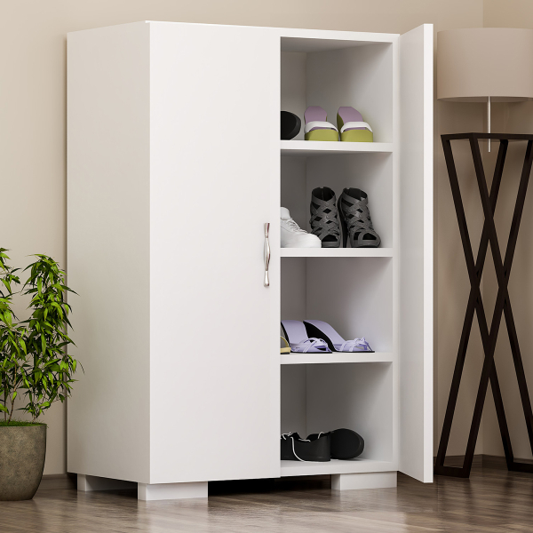 Παπουτσοθήκη Ντουλάπι Με 4 Ράφια/12 Θέσεων (60x35x94) A-G 788DEC3912 White