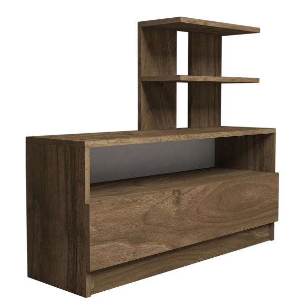 Έπιπλο Εισόδου - Παπουτσοθήκη Με Αποθηκευτικό Χώρο (100x29.6x85) A-G Airy 802CLP3907 Walnut