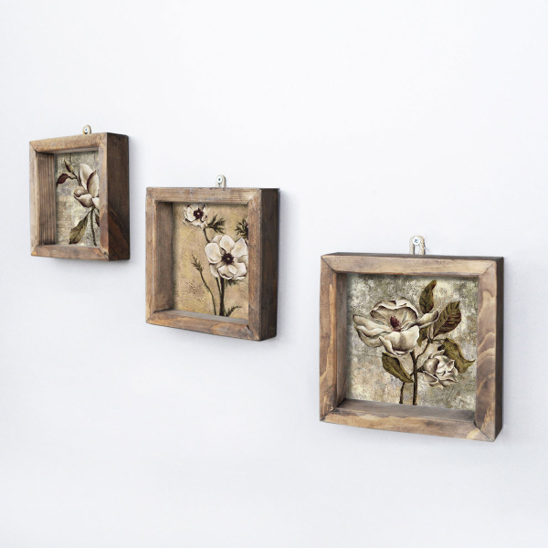 Πίνακες Με Κορνίζα (Σετ 3τμχ) A-G 836EVL4620