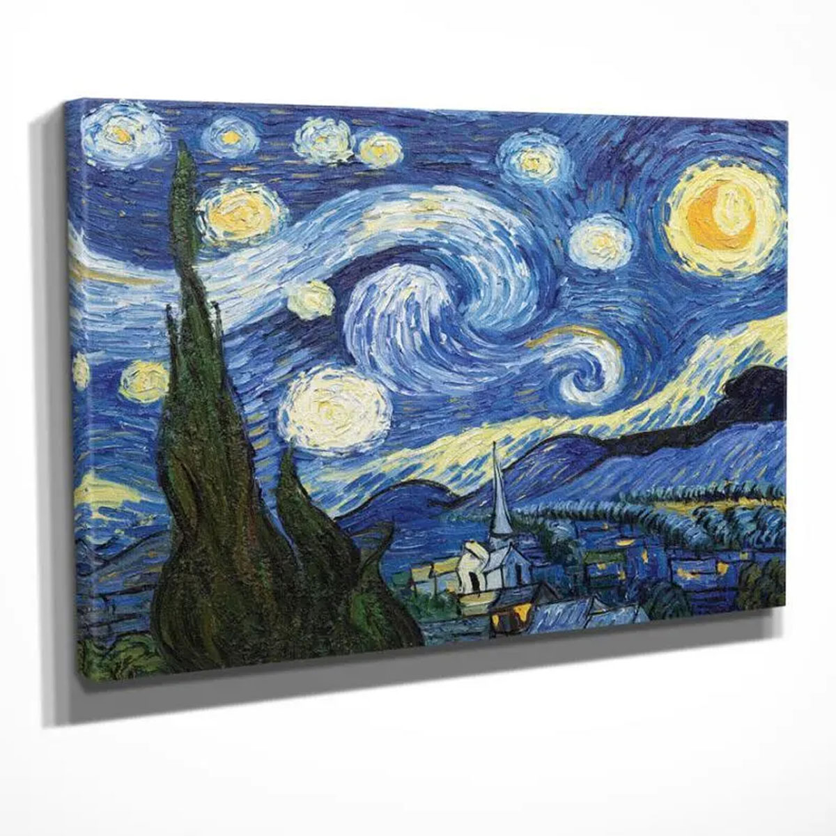 Πίνακας (30X40) A-G Starry Night Vincent Van Gogh 265Vga1050 Home Διακόσμηση Πίνακες & Κάδρα Τοίχου Ζωγράφων Αντίγραφα Spitishop