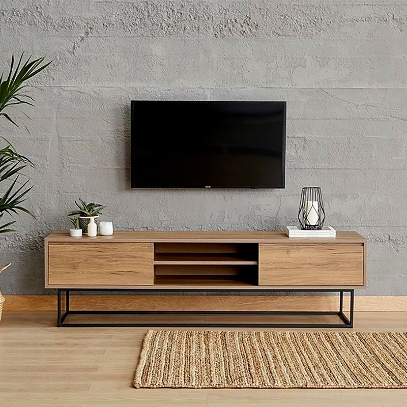 Έπιπλο Τηλεόρασης (180x40x50) A-G Laxus 878ALM3004 Walnut
