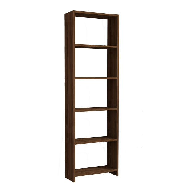Βιβλιοθήκη Δαπέδου 5 Θέσεων (50x19.6x150) A-G New 835PUQ3633 Walnut
