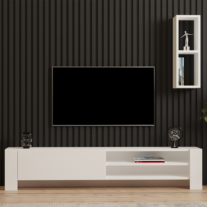 Σύνθετο Σαλονιού (160x26.8x33) A-G Naz 835PUQ3022 White