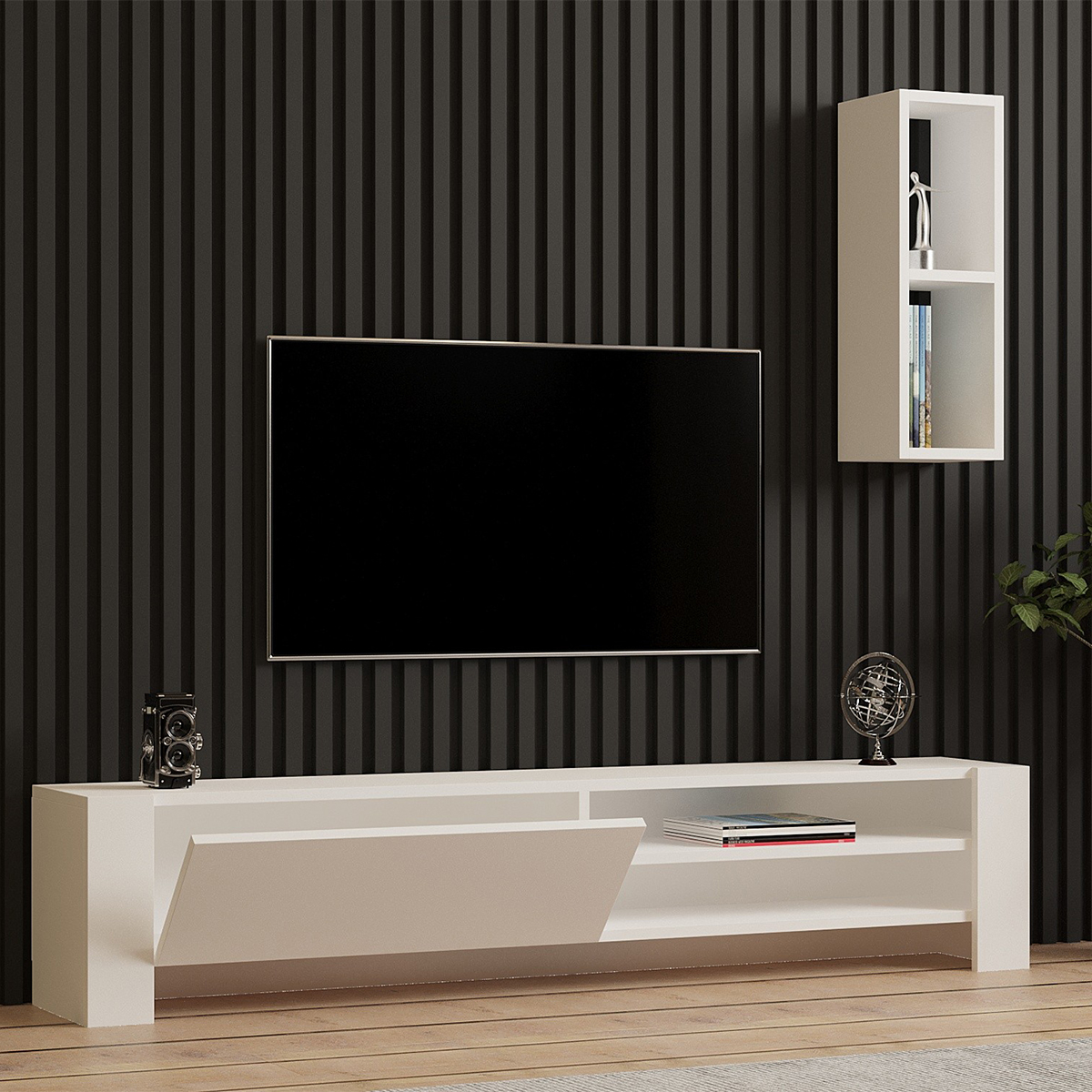 Σύνθετο Σαλονιού (160x26.8x33) A-G Naz 835PUQ3022 White φωτογραφία