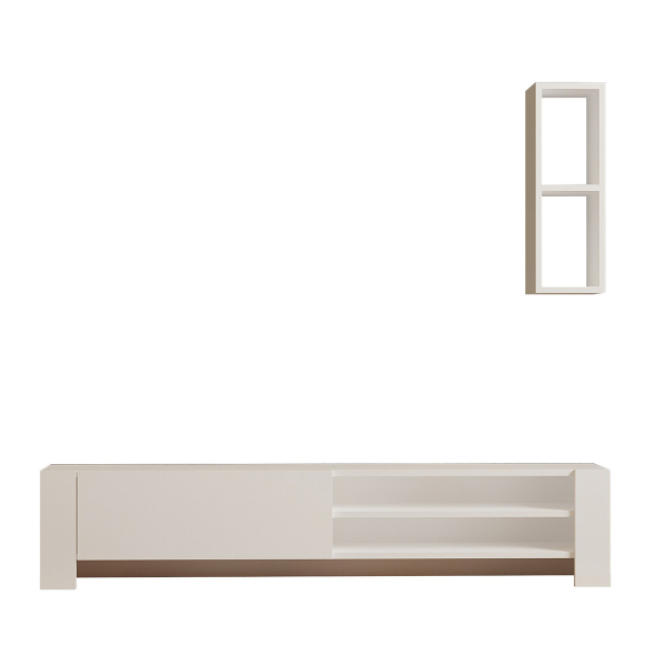 Σύνθετο Σαλονιού (160x26.8x33) A-G Naz 835PUQ3022 White