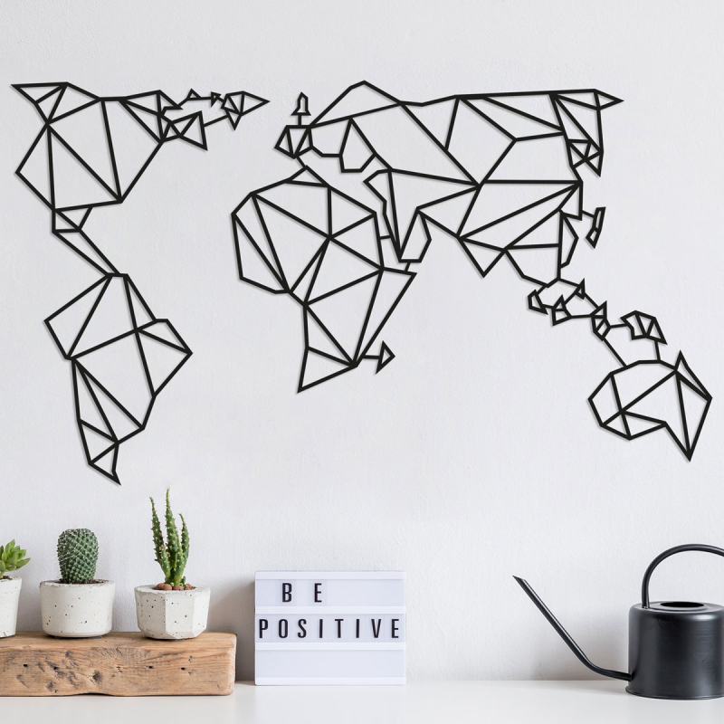 Διακοσμητικό Τοίχου (100x58) A-G World Map2 891TNL1174