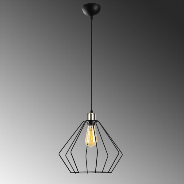 Φωτιστικό Οροφής Μονόφωτο A-G Maden 892OPV1487 Black