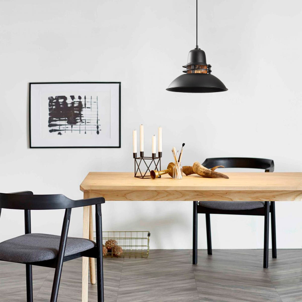 Φωτιστικό Οροφής Μονόφωτο A-G Saglam 892OPV1569 Black/Gold