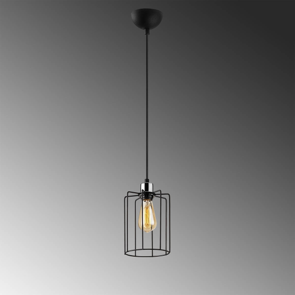 Φωτιστικό Οροφής Μονόφωτο A-G Tel 892OPV1697 Black