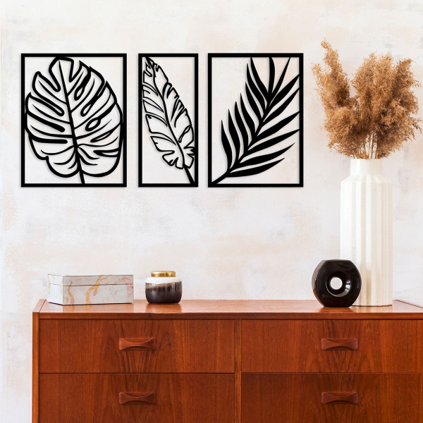 Διακοσμητικά Τοίχου (Σετ 3τμχ) A-G Leaf 2 891TNL1680