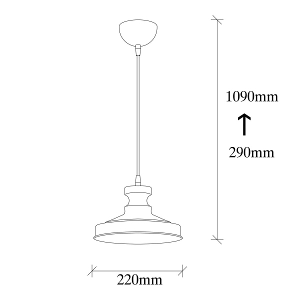 Φωτιστικό Οροφής Μονόφωτο A-G Berceste 521SHN3131 Black