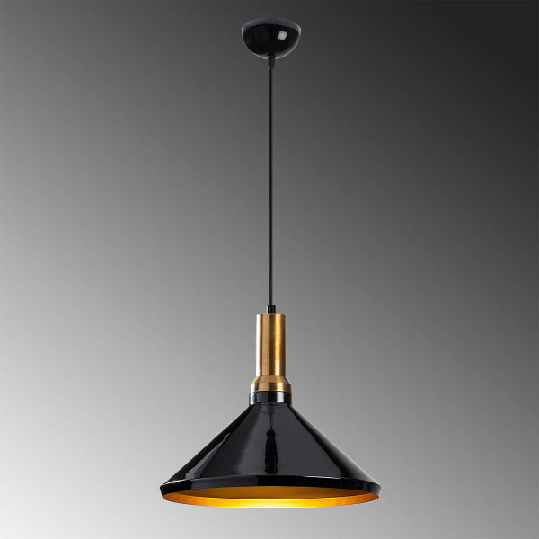 Φωτιστικό Οροφής Μονόφωτο A-G Berceste 521SHN3163 Black