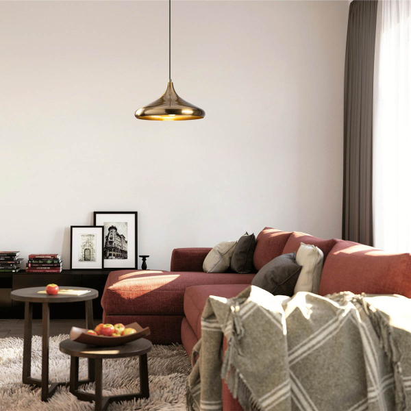 Φωτιστικό Οροφής Μονόφωτο A-G Berceste 521SHN3166 Gold