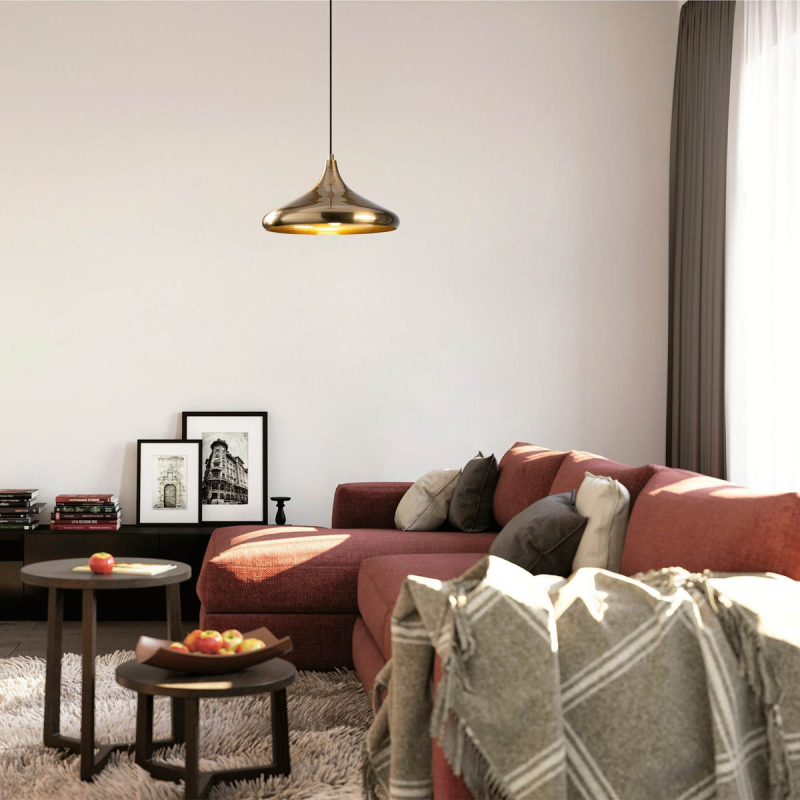 Φωτιστικό Οροφής Μονόφωτο A-G Berceste 521SHN3166 Gold