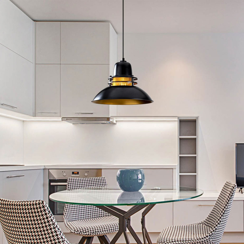 Φωτιστικό Οροφής Μονόφωτο A-G Berceste 521SHN3184 Black