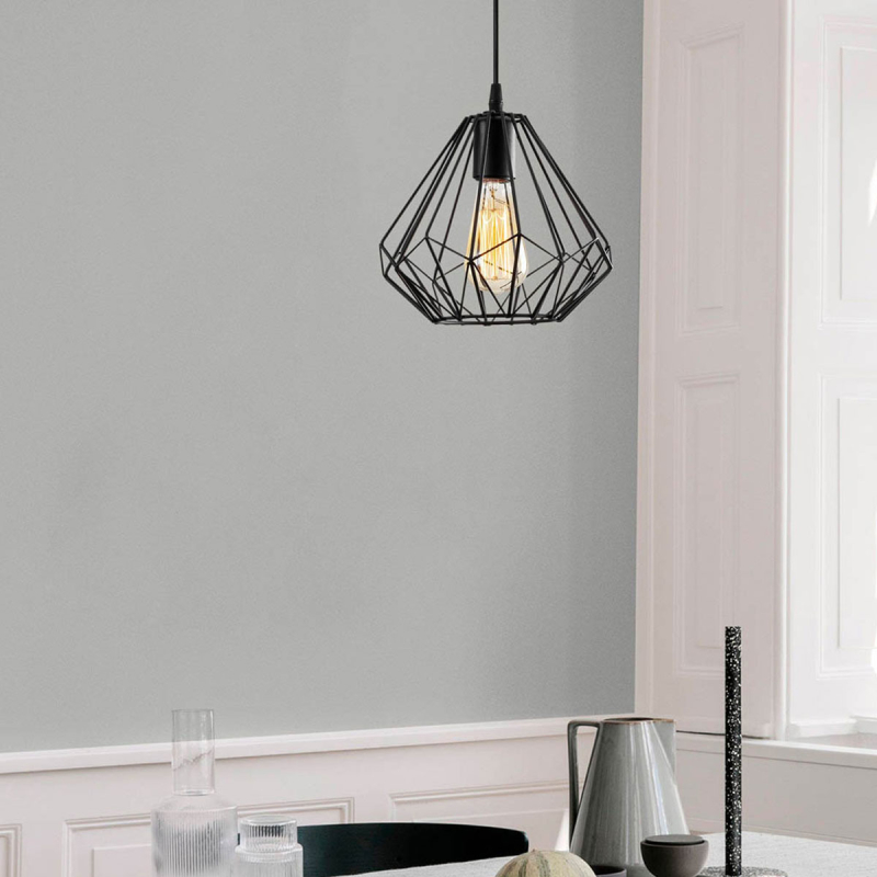 Φωτιστικό Οροφής Μονόφωτο A-G Diamond 521SHN3392 Black