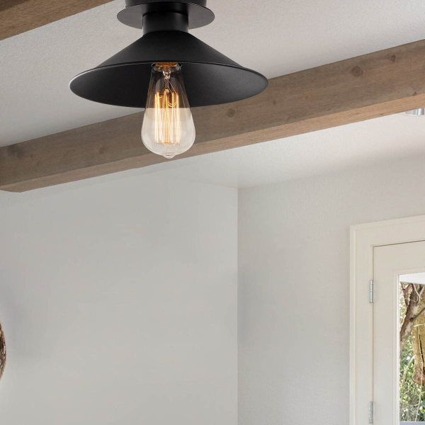 Φωτιστικό Οροφής Μονόφωτο A-G Berceste 525NOR1301 Black