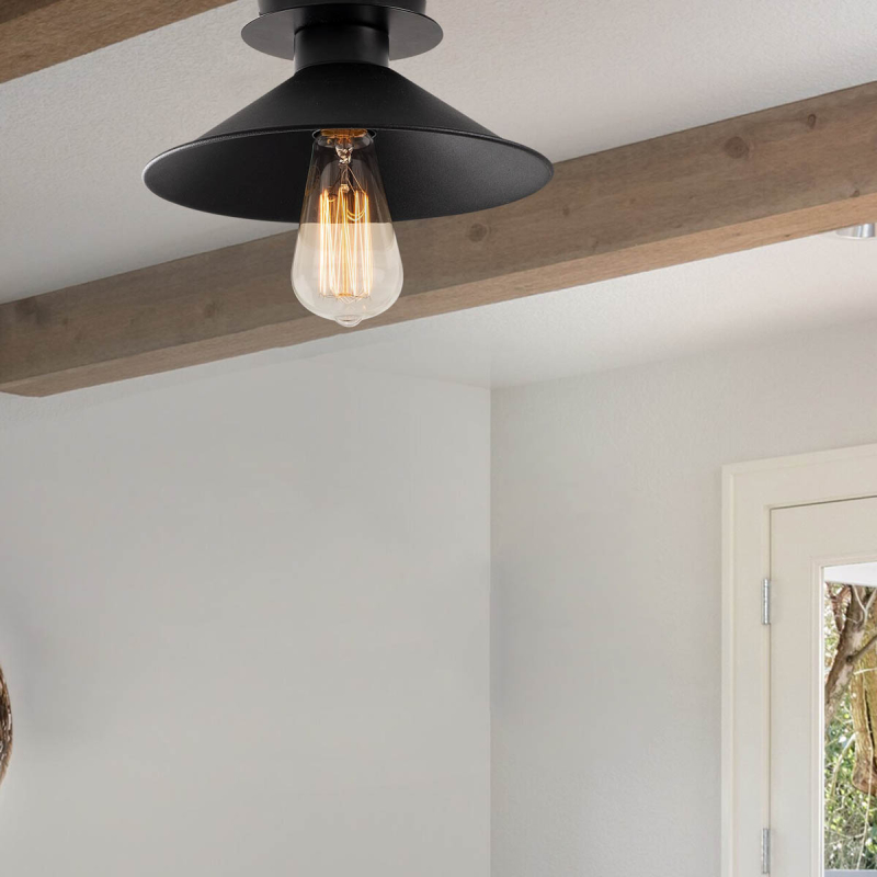 Φωτιστικό Οροφής Μονόφωτο A-G Berceste 525NOR1301 Black