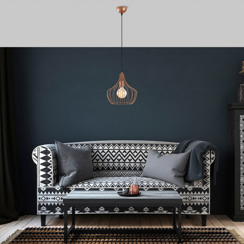 Φωτιστικό Οροφής Μονόφωτο A-G Mezopotamya 525NOR1596 Copper