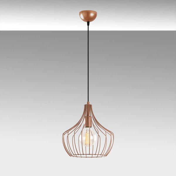 Φωτιστικό Οροφής Μονόφωτο A-G Mezopotamya 525NOR1596 Copper