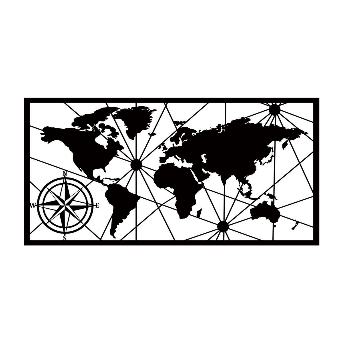 Διακοσμητικό Τοίχου (100X50) A-G World Medium 2 891Tnl1759 Home Διακόσμηση Διακοσμητικά Spitishop