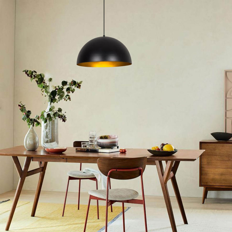 Φωτιστικό Οροφής Μονόφωτο A-G Sivani 892OPV1786 Black/Gold