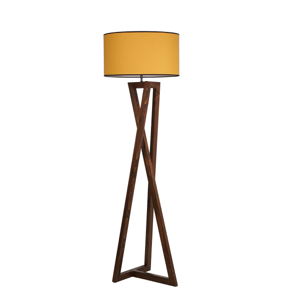 Φωτιστικό Δαπέδου A-G Macka 534LUN2156 Walnut/Mustard