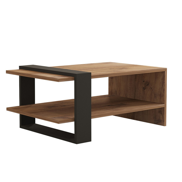 Τραπέζι Σαλονιού Με Ράφι (80x55x35) A-G Ova 835PUQ2826 Oak/Anthracite