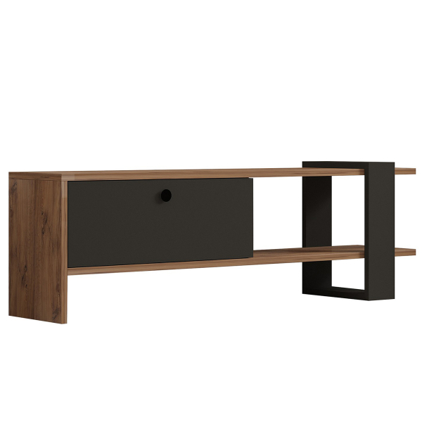 Έπιπλο Τηλεόρασης (120x25x36.8) A-G Ova 835PUQ3030 Oak/Anthracite