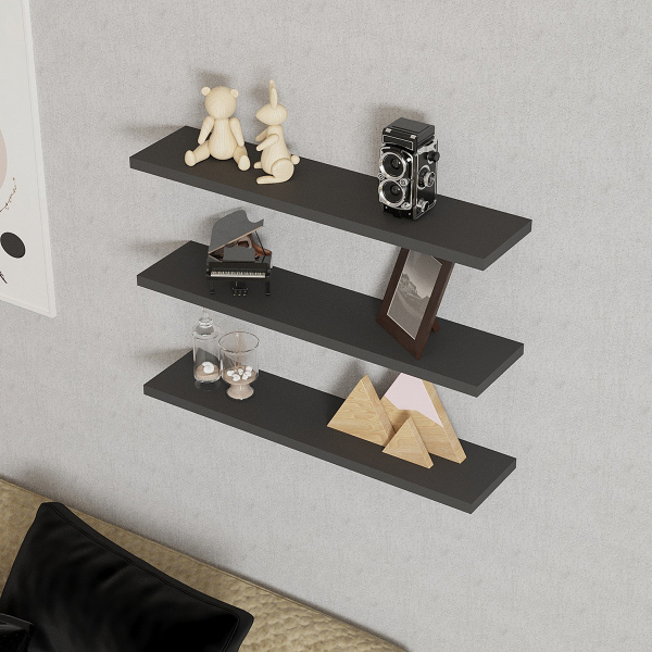 Ράφια Τοίχου (Σετ 3τμχ) A-G Boss 835PUQ1657 Anthracite