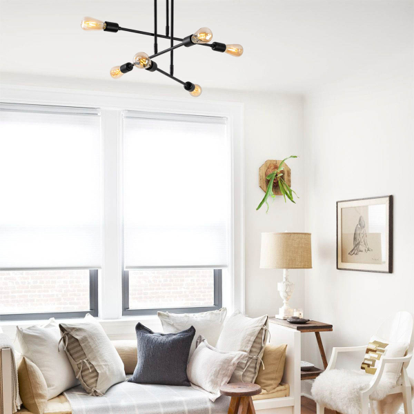 Φωτιστικό Οροφής Πολύφωτο A-G Flower 521SHN3432 Black