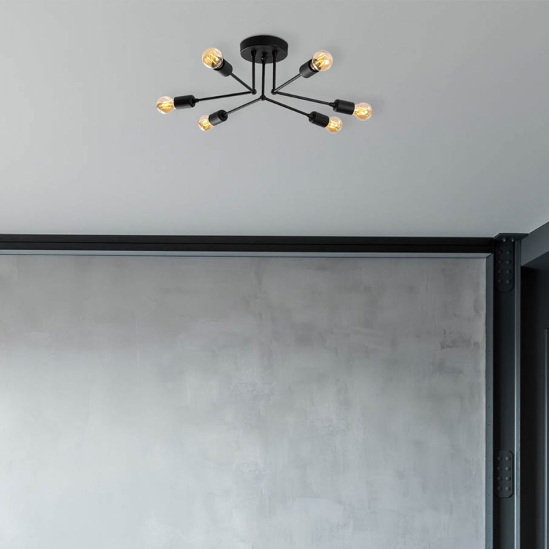 Φωτιστικό Οροφής Πολύφωτο A-G Sparrow 584TTM1227 Black