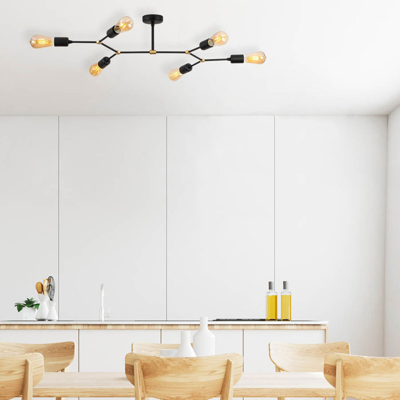 Φωτιστικό Οροφής Πολύφωτο A-G Sparrow 584TTM1251 Black