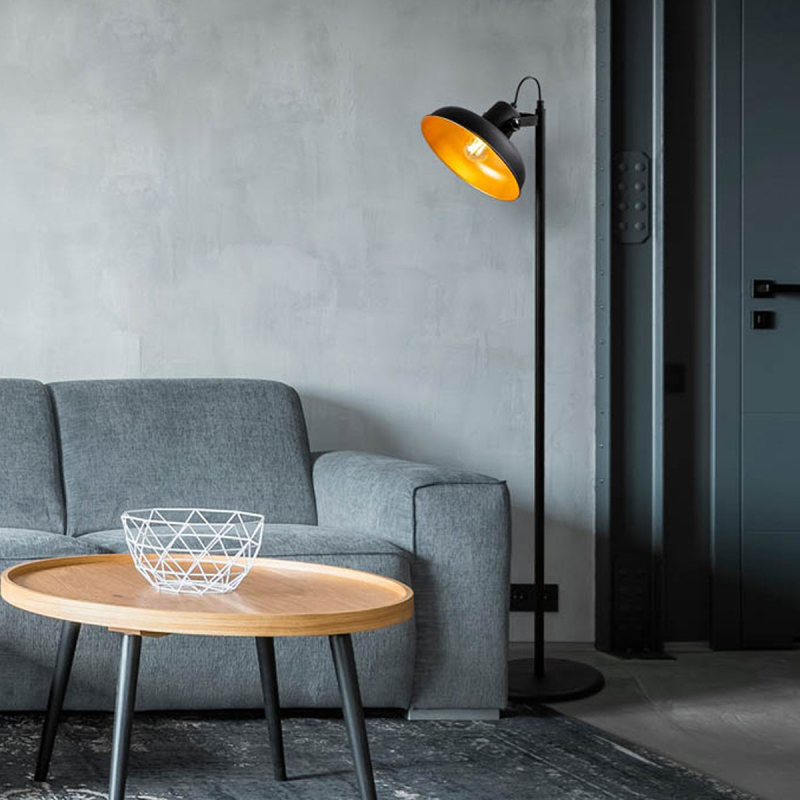 Φωτιστικό Δαπέδου A-G Lik 584TTM1507 Black/Gold