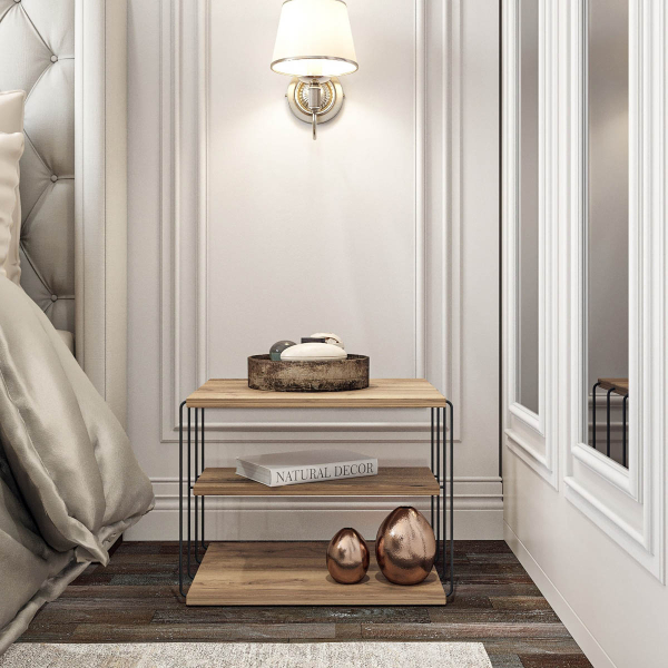 Βοηθητικό Τραπεζάκι (50x40x33) A-G Lifon 854KLN2813 Pine