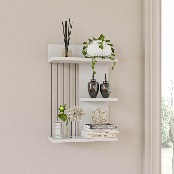 Ραφιέρα Τοίχου (40x19x60) A-G Kinik 854KLN1740 White