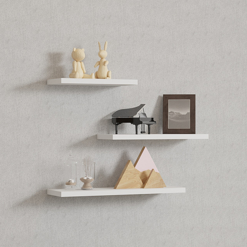 Ράφια Τοίχου (Σετ 3τμχ) A-G Leila 495SSE1139 White