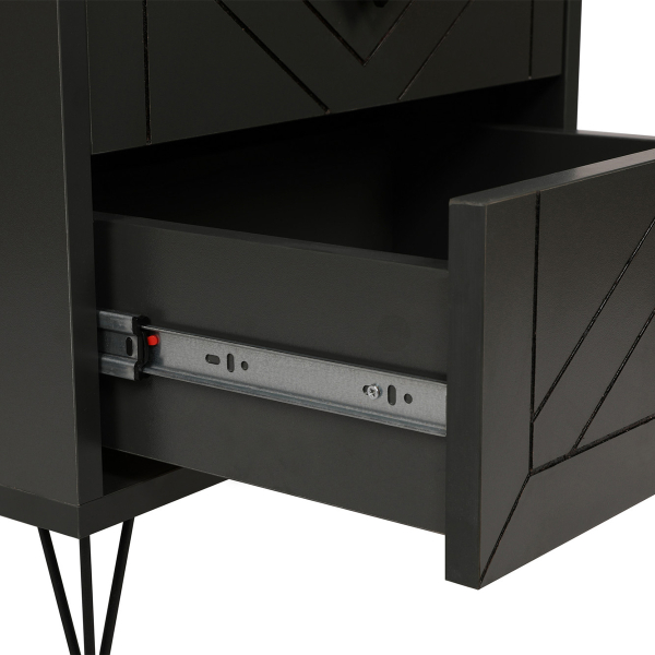 Κομοδίνο Με 2 Συρτάρια (50x40x55) A-G Luna 854KLN3310 Anthracite