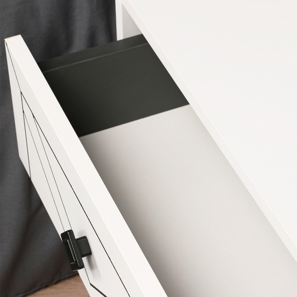 Κομοδίνο Με 2 Συρτάρια (50x40x55) A-G Luna 854KLN3313 White